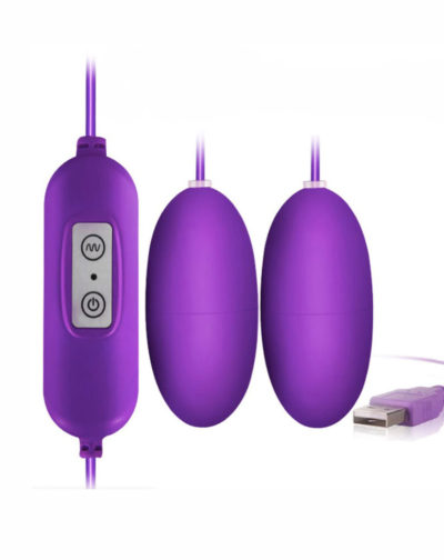 Cargable-del-USB-bala-doble-vibrador-huevo-para-mujer-G-spot-estimulaci-n-del-cl-toris