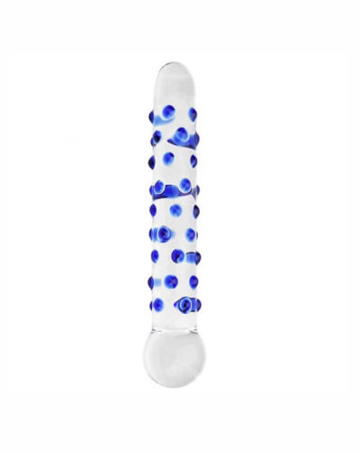 n11034-spectrum-nubby-textured-glass-dildo-1